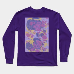 Ebru colored paper texture Long Sleeve T-Shirt